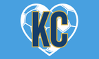 Argentina KC Soccer Heart Flag