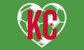 Algeria KC Soccer Heart Flag