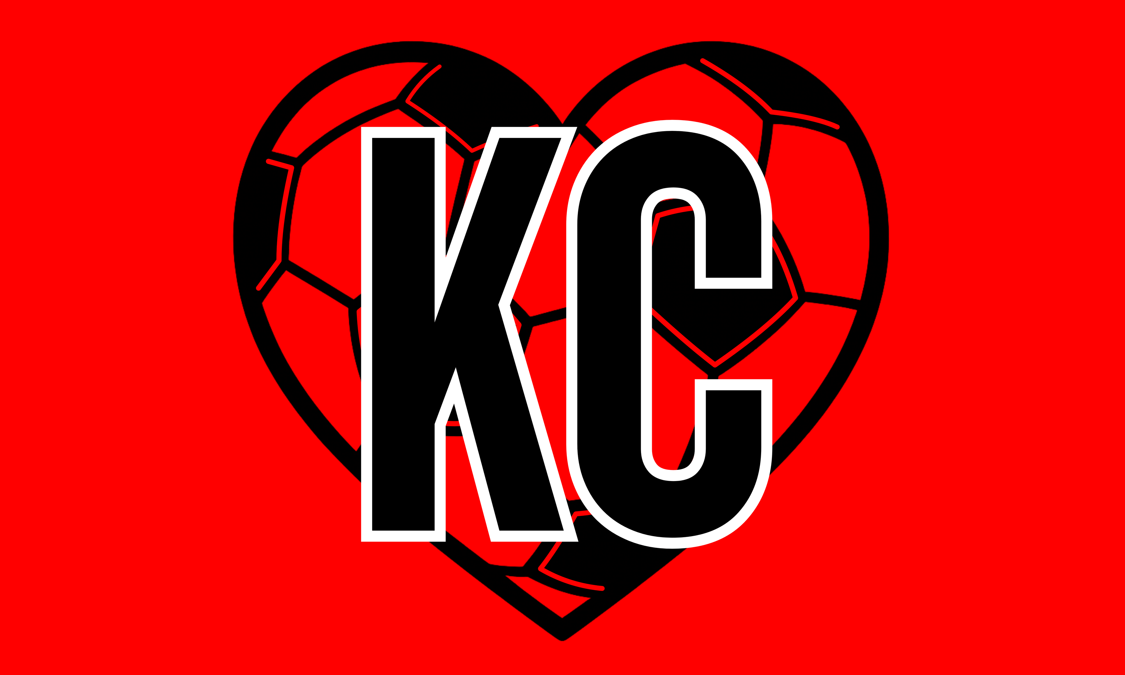 Austria KC Soccer Heart Flag
