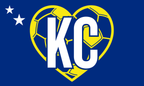 Curacao KC Soccer Heart Flag