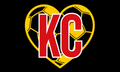 Germany KC Soccer Heart Flag