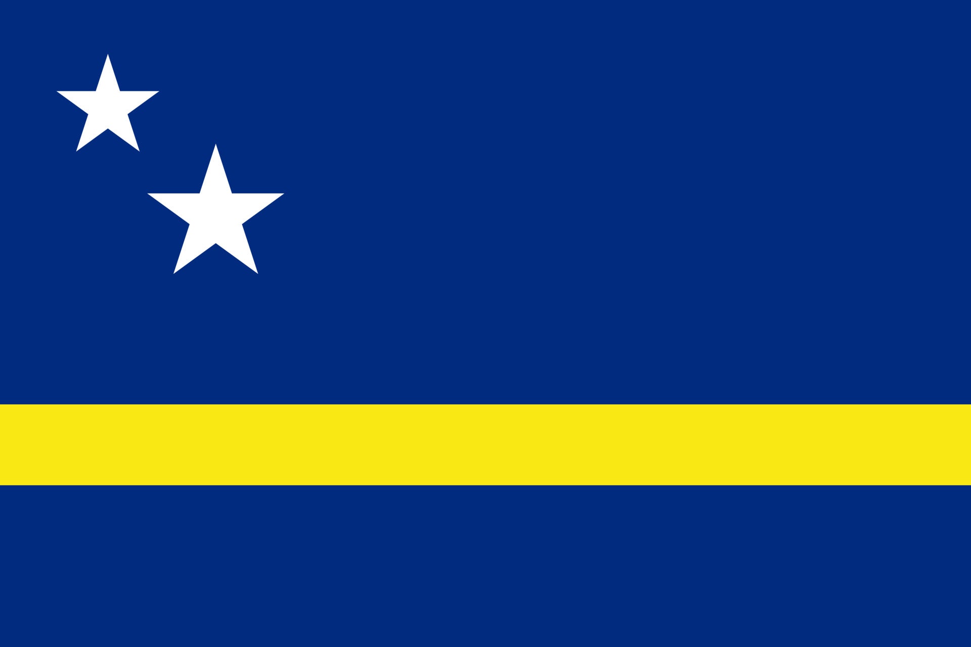 Curaçao National Flag - Premium Single-Reverse Flag